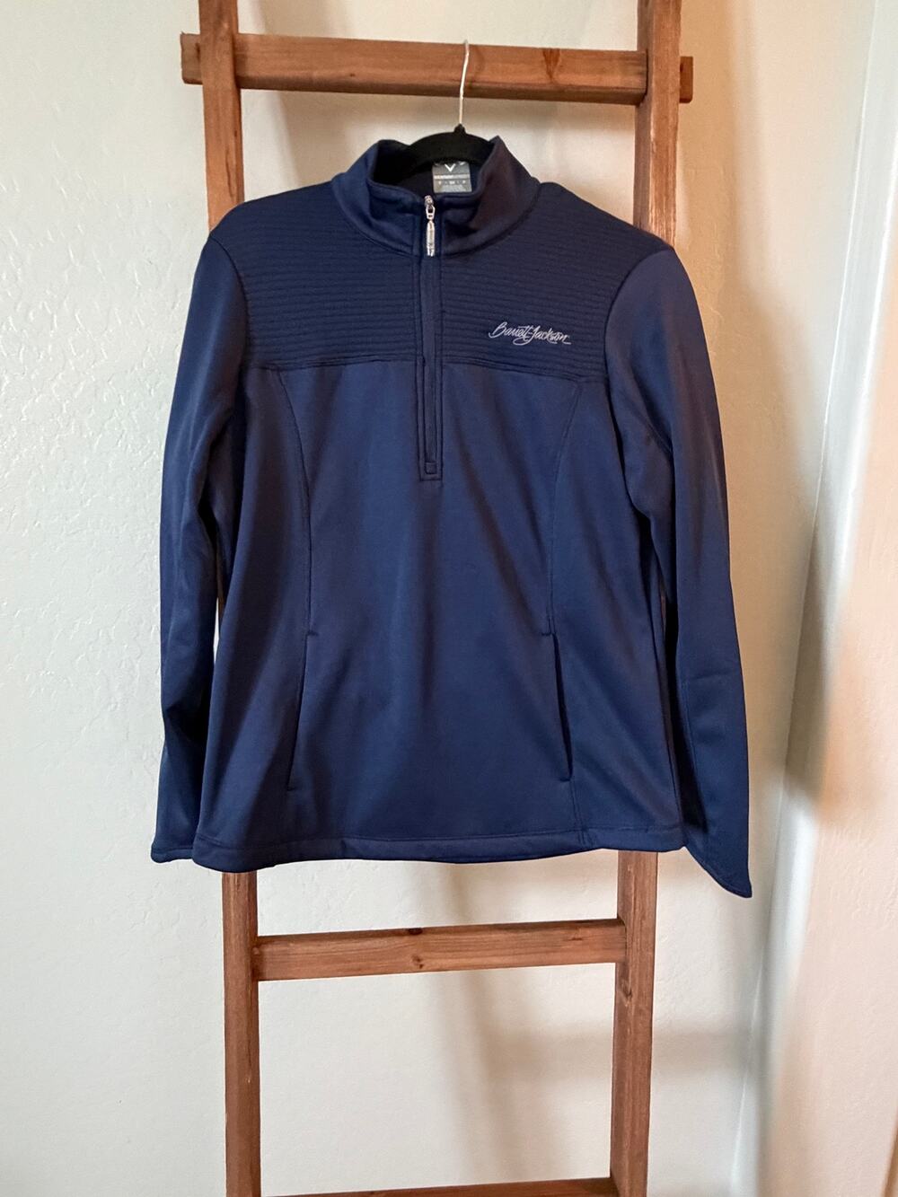 Callaway Women’s WeatherSeries Barrett-Jackson Navy Thermal Quarter Zip Size S